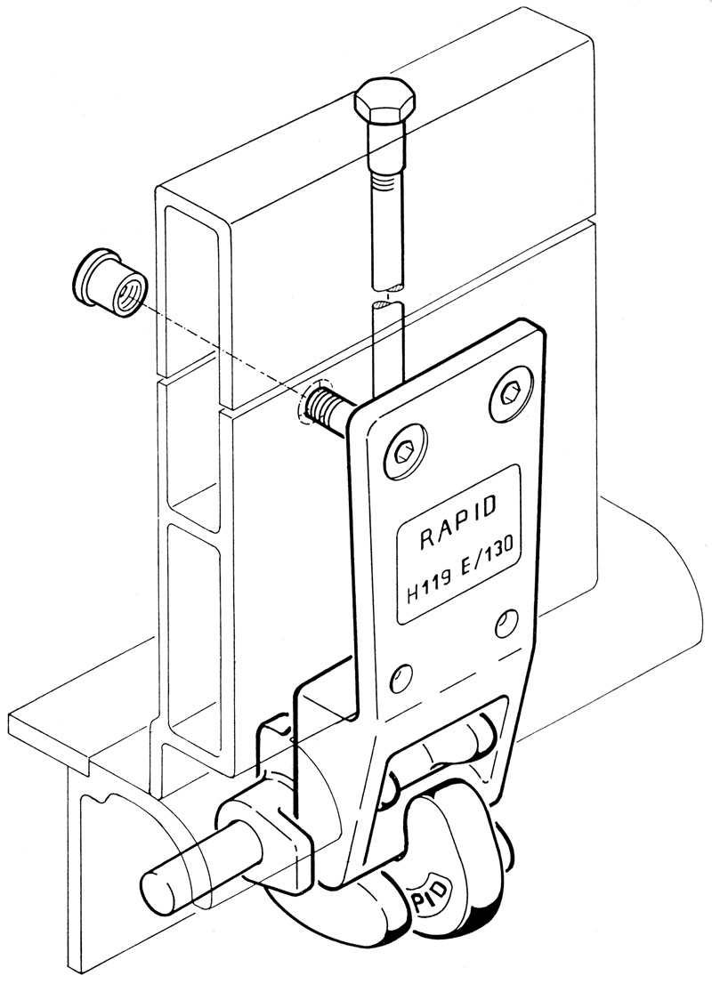 Scharnier Rapid H119E/130