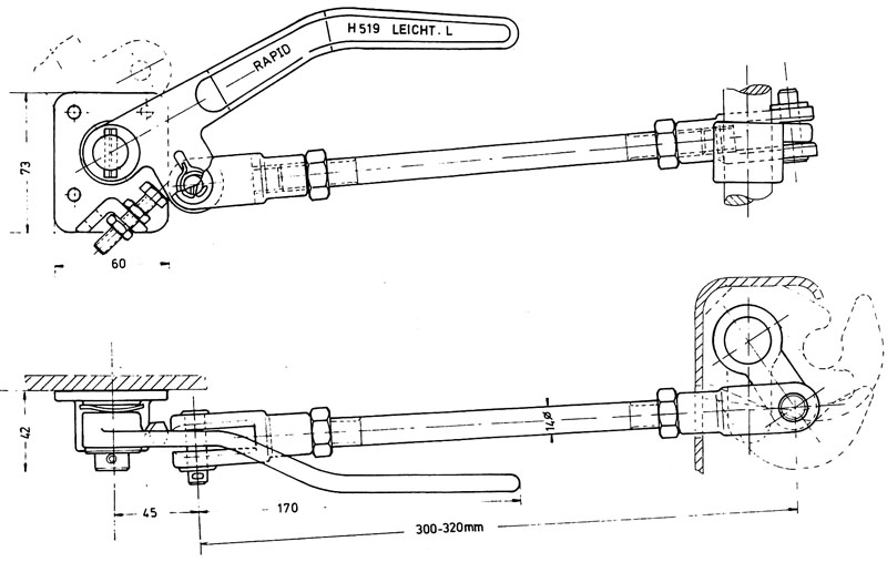 Übertotpunktspanner Rapid H519 leicht