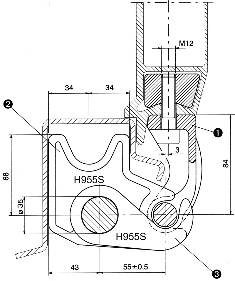 Scharnier Rapid H956