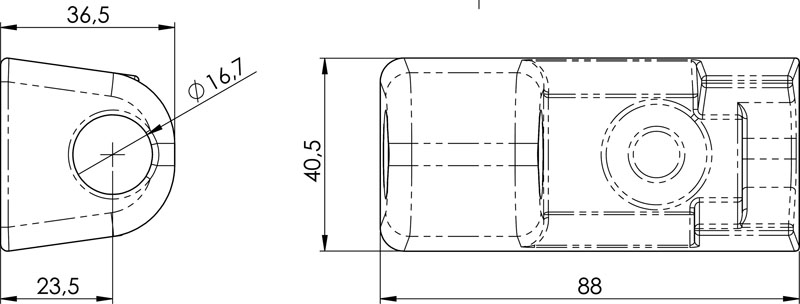 Scharnierlager Rapid H871K/24 zum Anschweissen