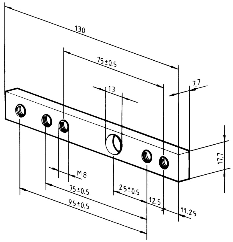 Gewindeplatte Rapid universal